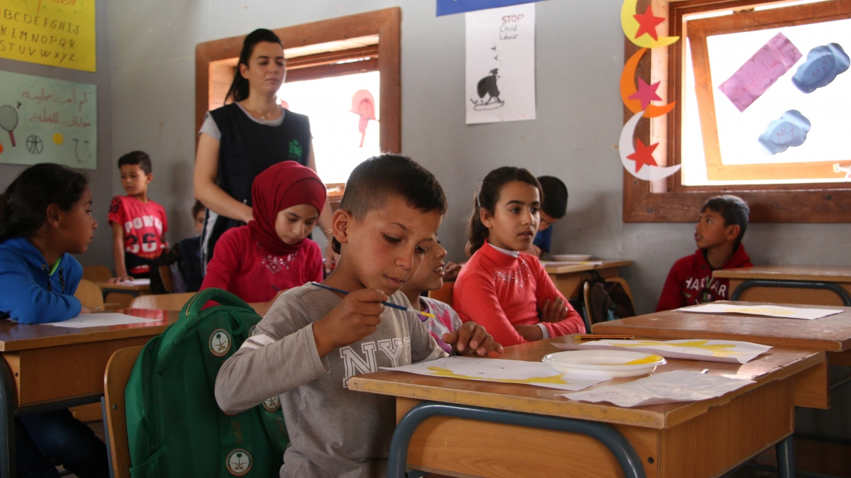 School for Syrian refugees in the Bekaa valley