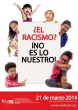 Afiche: ¿El racismo? ¡No es lo nuestro!