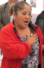 Melvy Lizeth Camey Rojas, Secretary General of the Department of Santa Rosa in Guatemala has had her life threatened a second time (October 2013). 