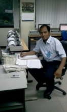 Arif Islam in his office 