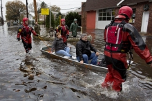 First responders after Hurricane Sandy in 2012