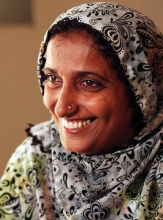 Samina, una de las mujeres trabajadoras de la salud de Pakistán. 