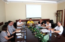Participants from Ukrainian unions FPU and HWUU met the AFL-CIO representative 