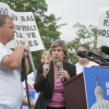Randi Weingarten, President of AFT, at the protest in Washington