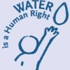 Water is a human right logo