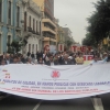 PSI affiliates in Lima, Peru mobilising on World Public Services Day, 23 June 2011