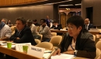 Herbert Beck (Ver.di, Germany) and Annie Geron (PSLINK, Philippines) in the Committee on Labour Migration of the 106th International Labour Conference in Geneva.