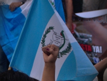 Marcha pacífica en contra de la corrupción estatal en Guatemala