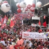 Health workers and trade unionists rally in São Paulo